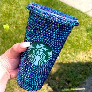 Fully bedazzled Starbucks cold cup